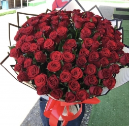 101 kırmızı gül buket i 